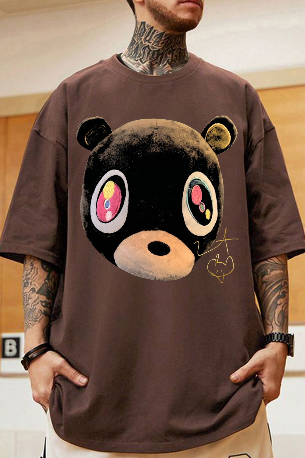 Kanye Graduation Bear Face T-Shirt