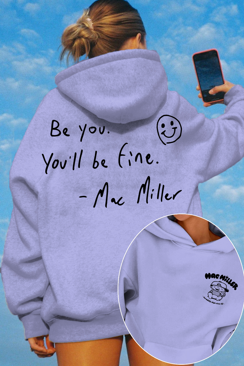Mac Miller Be You You'll Be Fine Women's Hoodie