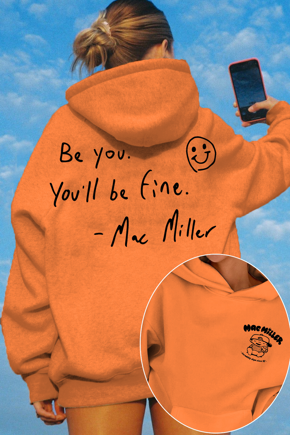 Mac Miller Be You You'll Be Fine Women's Hoodie