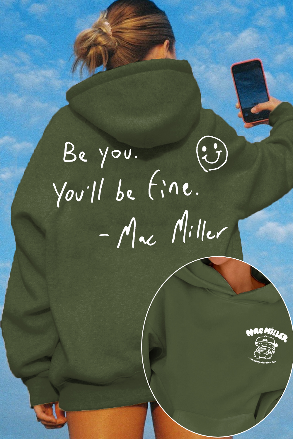 Mac Miller Be You You'll Be Fine Women's Hoodie