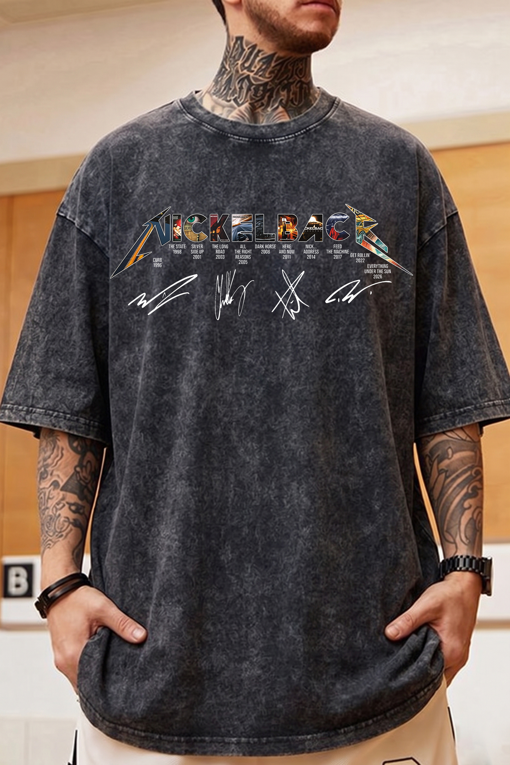 Nickelback Washed Cotton Tee