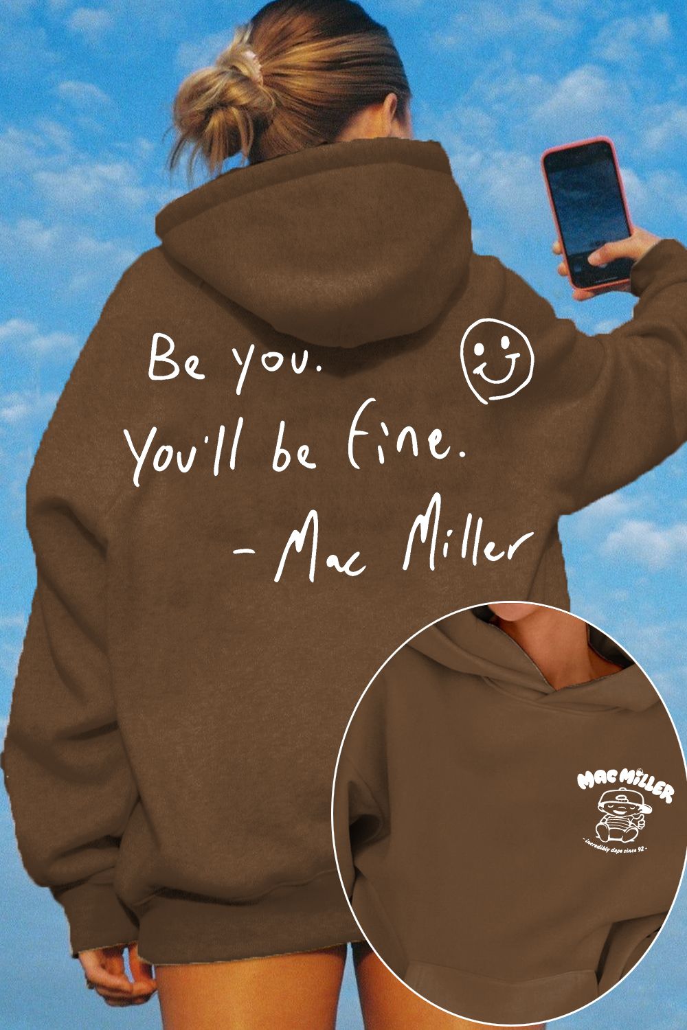 Mac Miller Be You You'll Be Fine Women's Hoodie