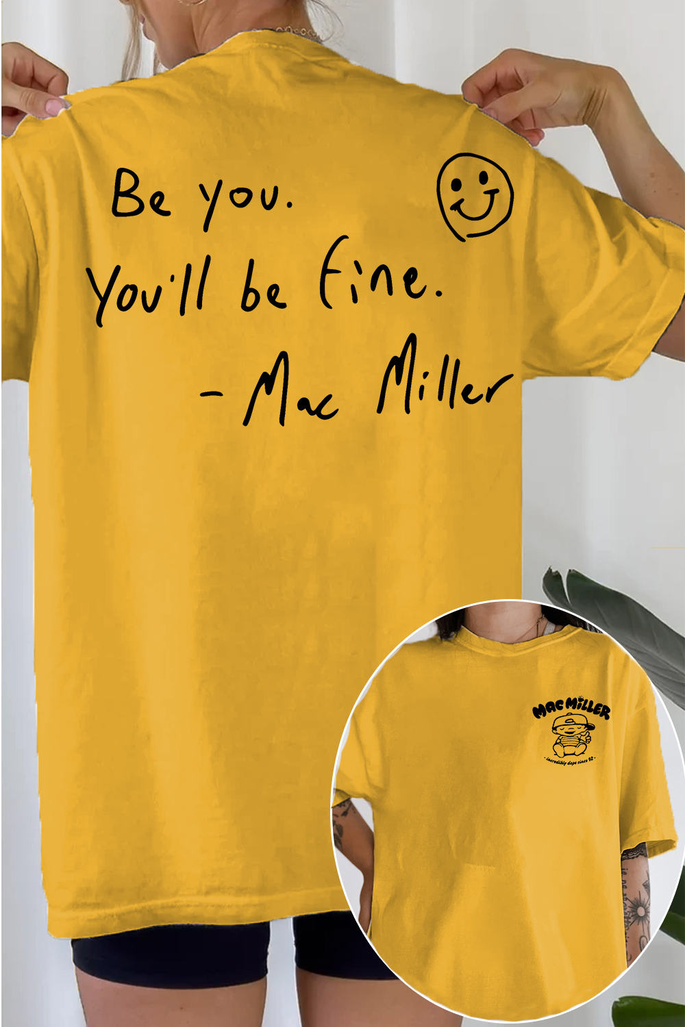 Mac Miller Be You You'll Be Fine Women's Tee
