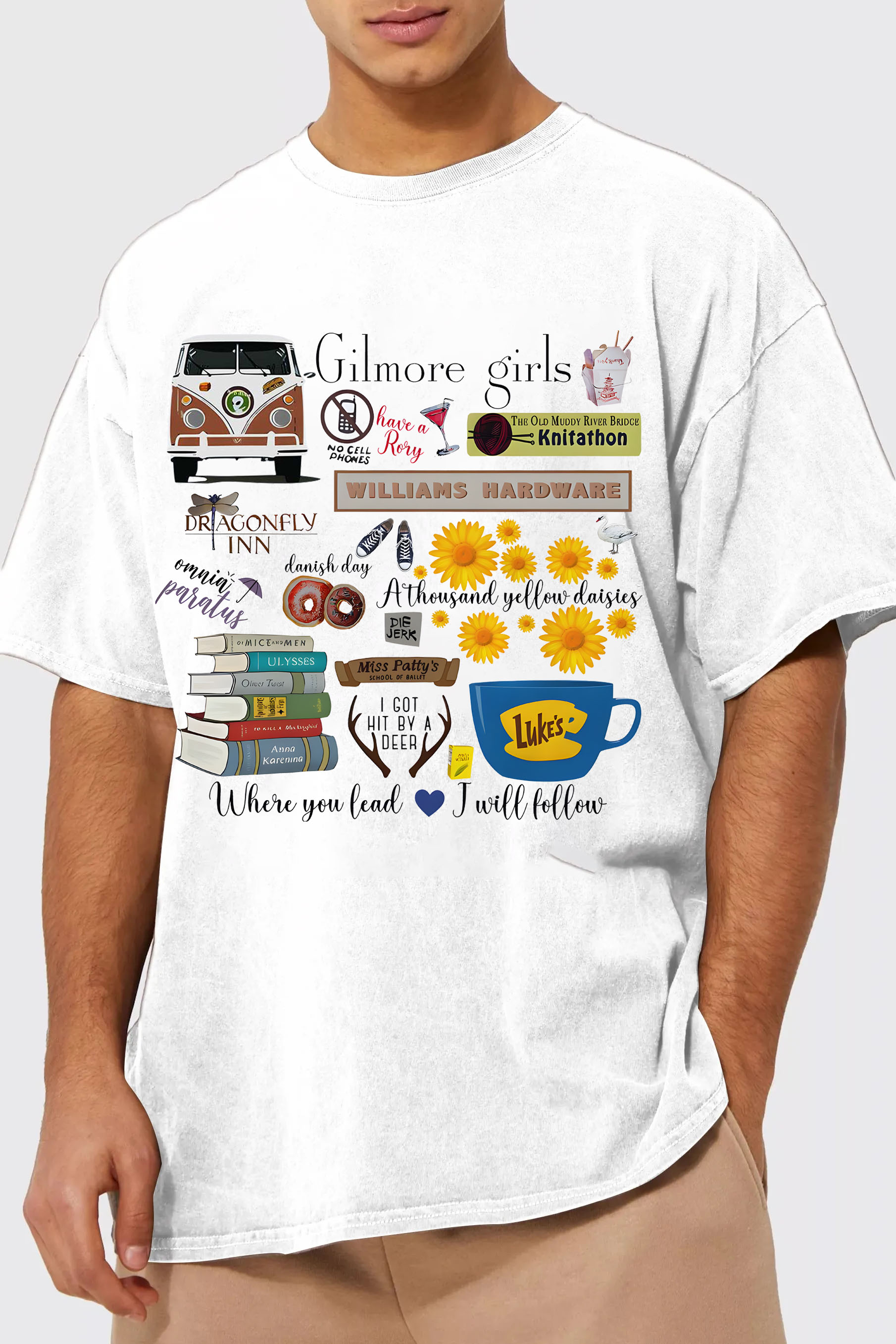 Vintage Stars Hollow Men Tshirt, Gilmore Girls