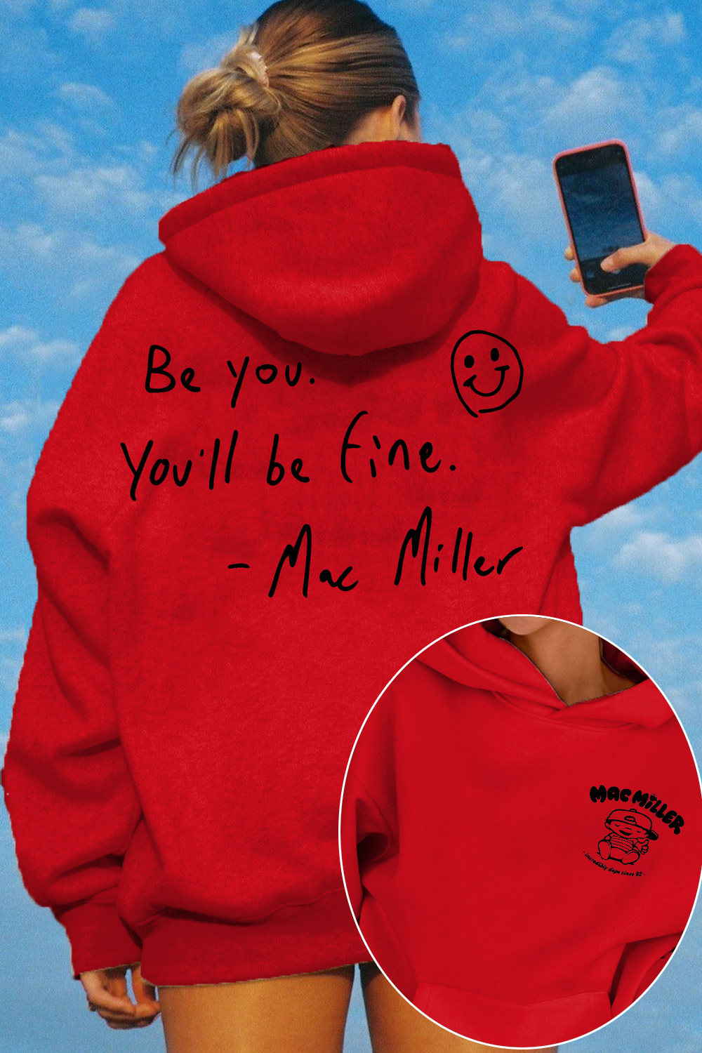 Mac Miller Be You You'll Be Fine Women's Hoodie