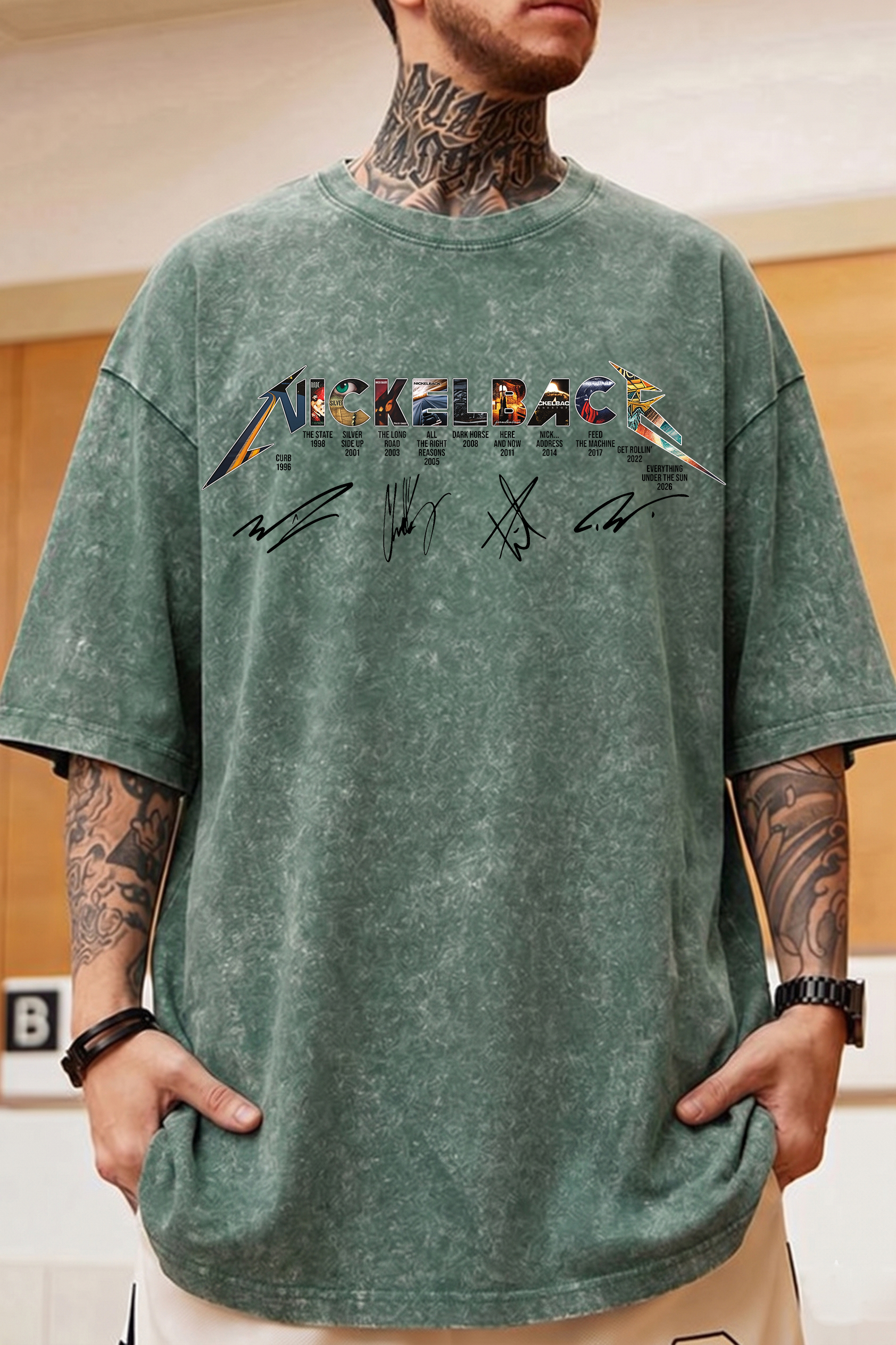 Nickelback Washed Cotton Tee