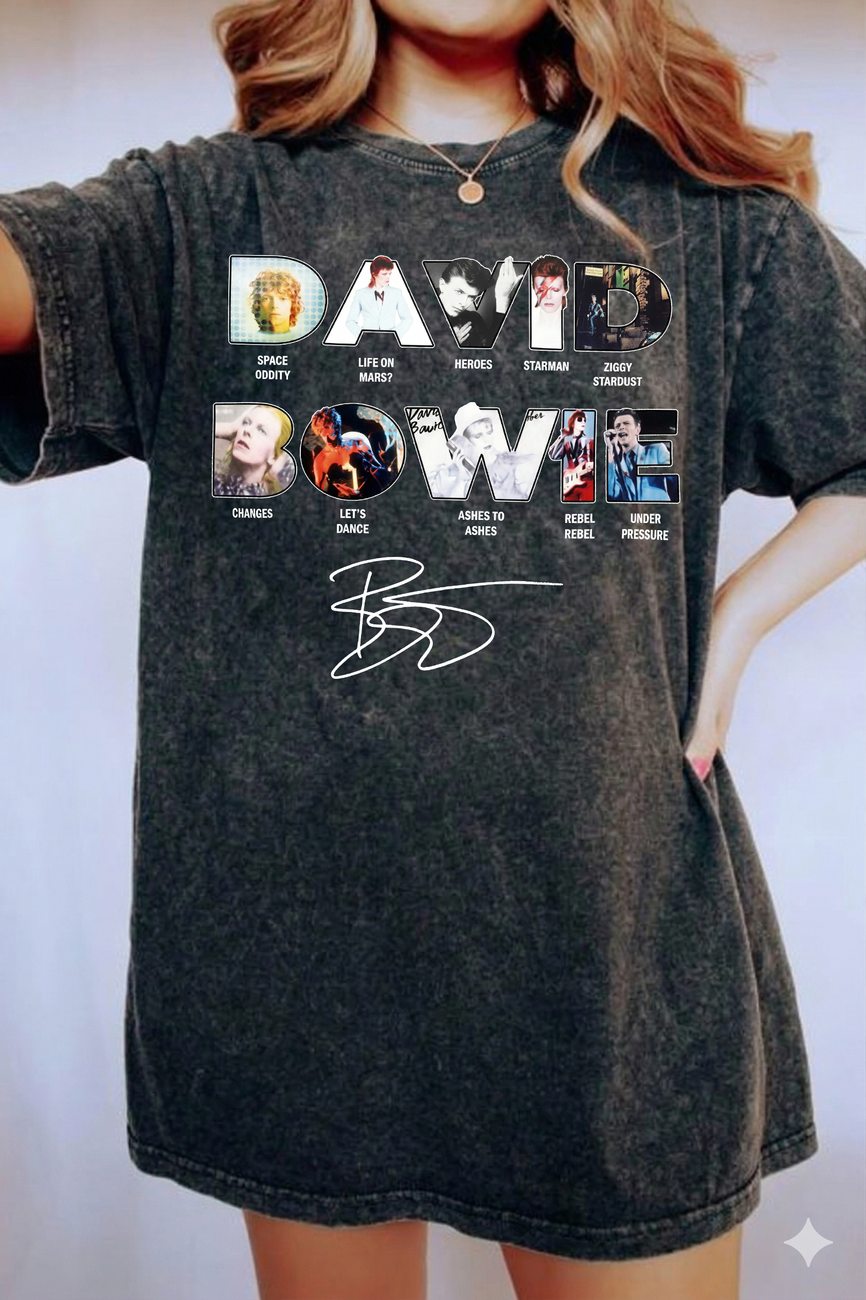 David Bowie Washed Cotton Women's Shirt
