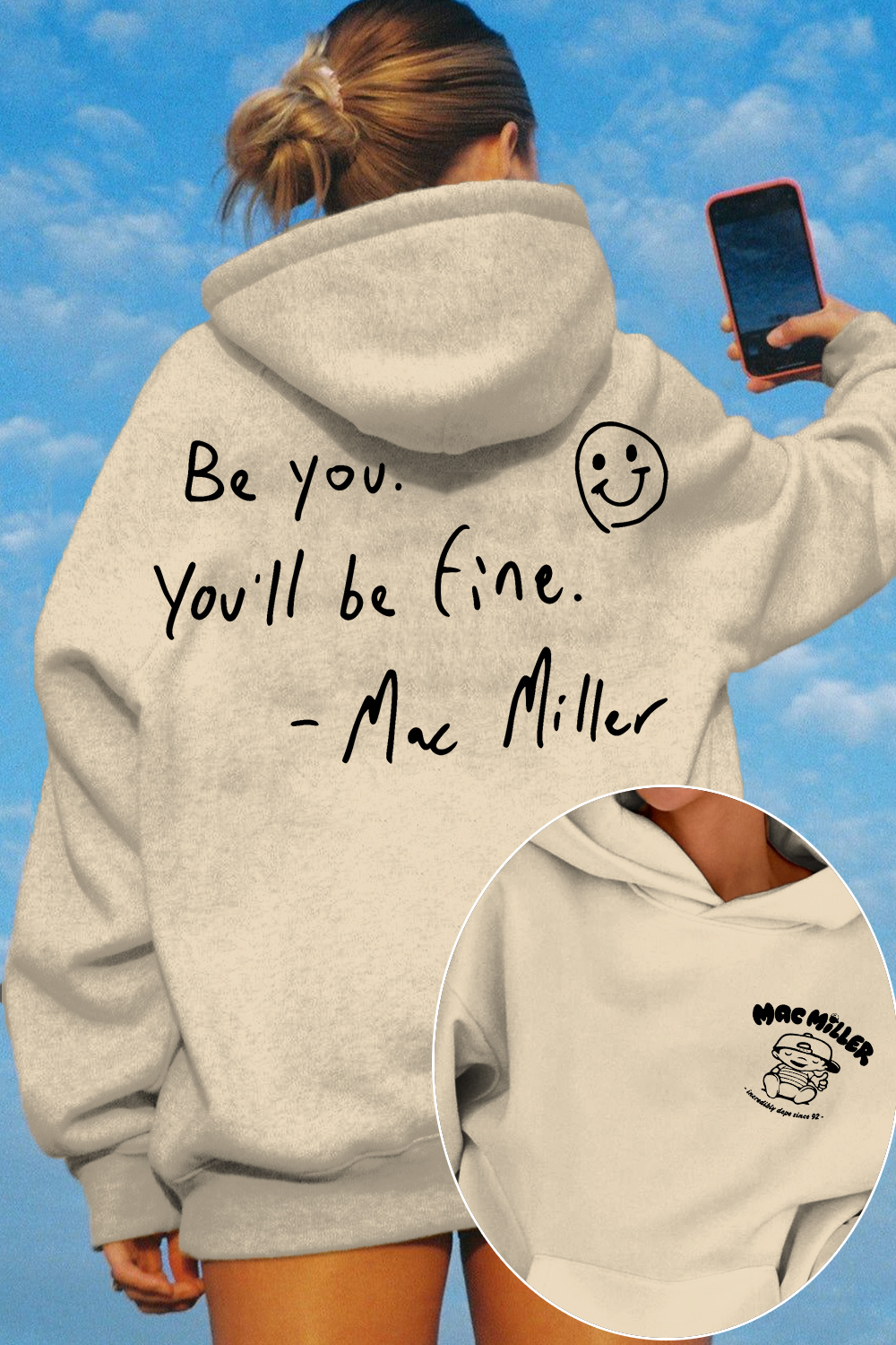 Mac Miller Be You You'll Be Fine Women's Hoodie