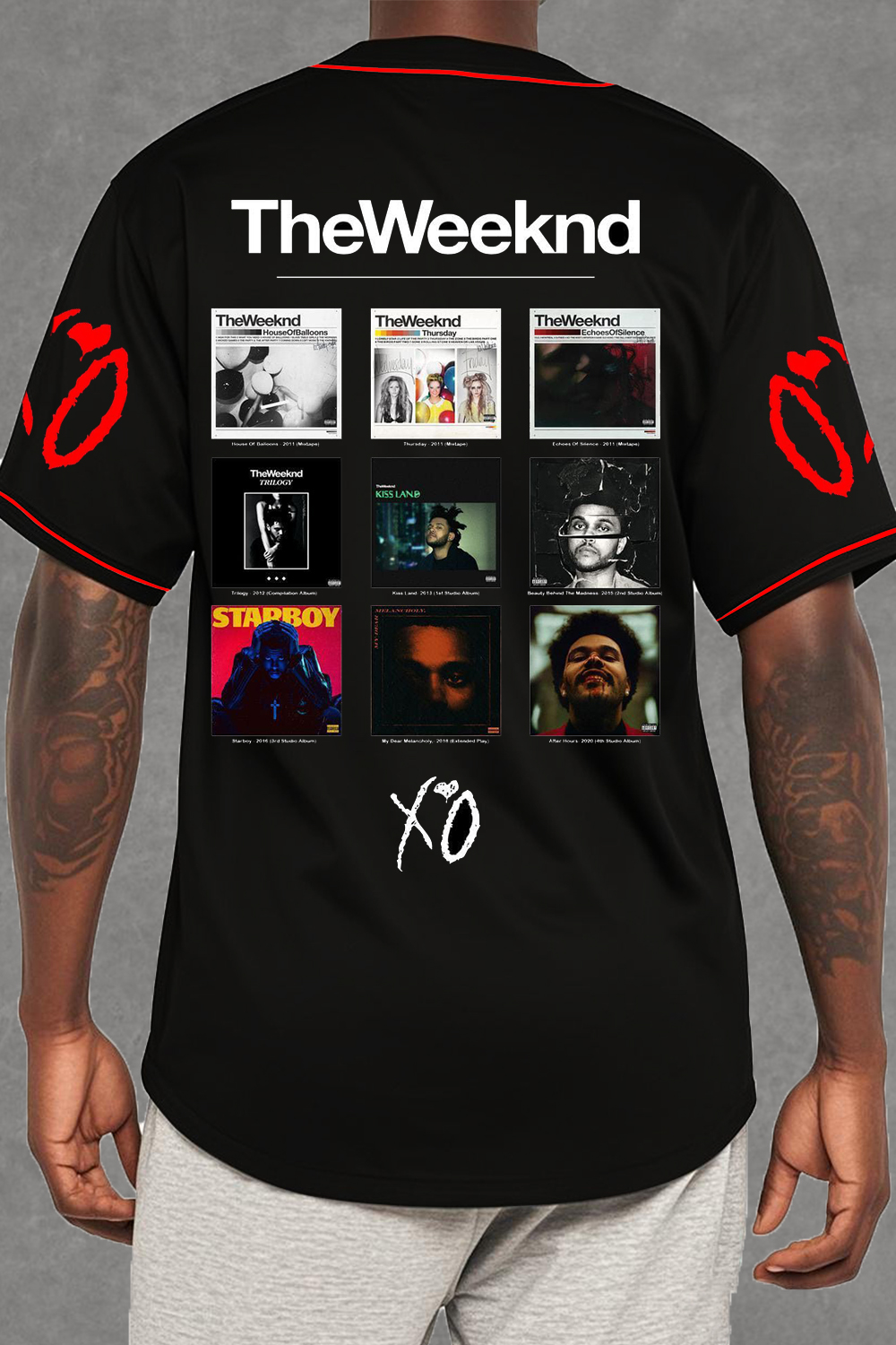 THE WEEKND album poster Baseball Jersey