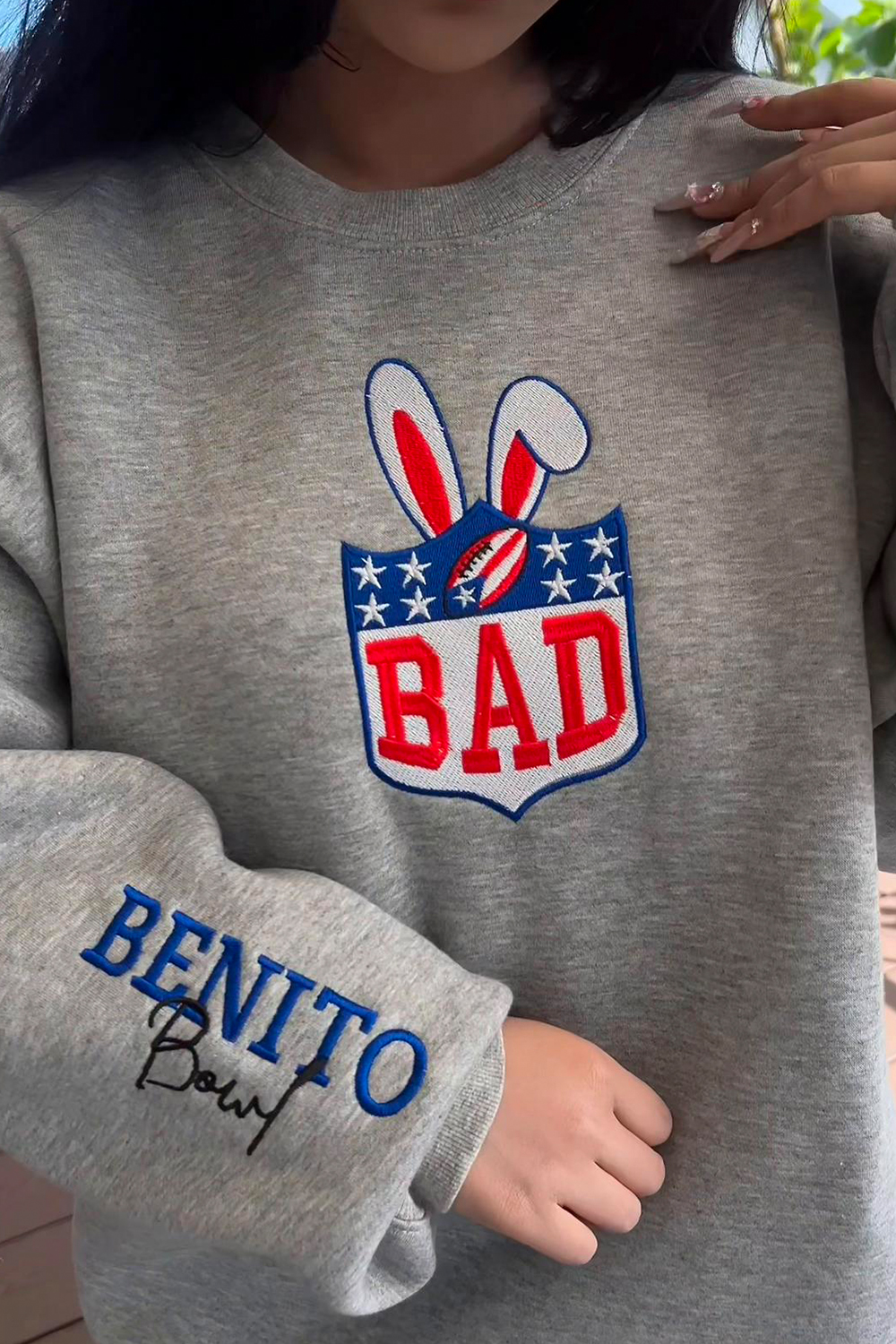 Bad Bunny Embroidered Sweatshirt