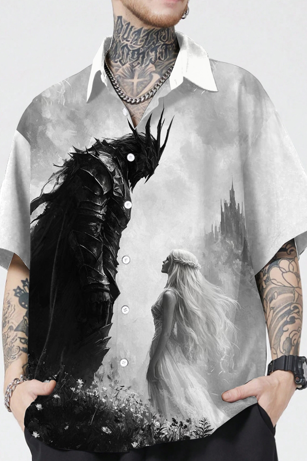 Lord of the Rings Personalized Lapel Men's Short Sleeve Shirt