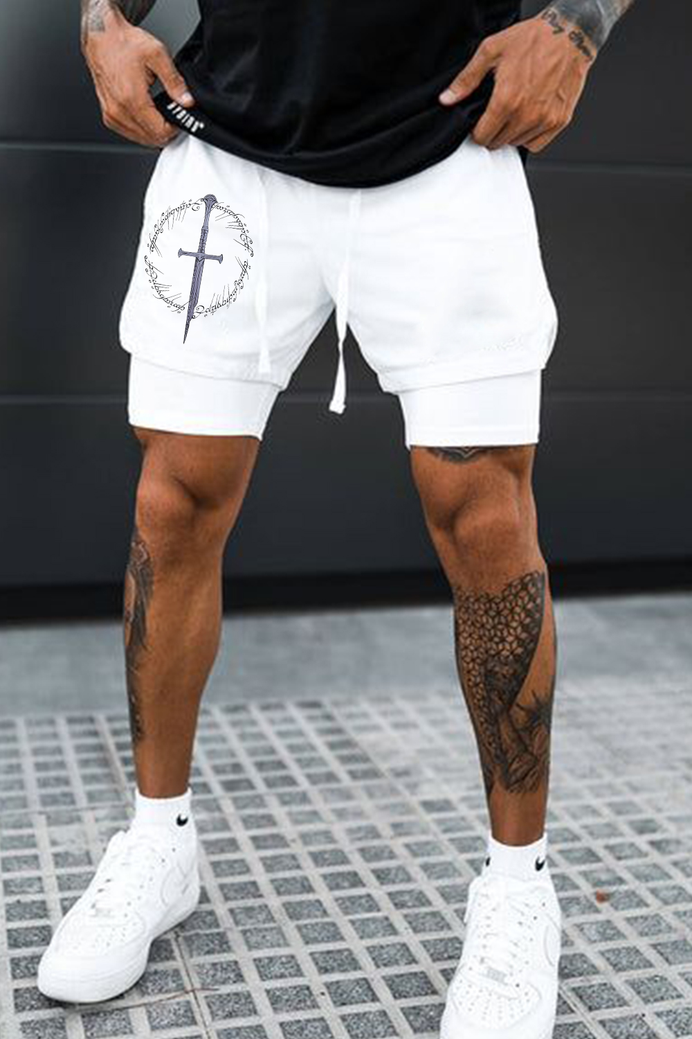 NARSIL LORD OF THE RINGS printed shorts