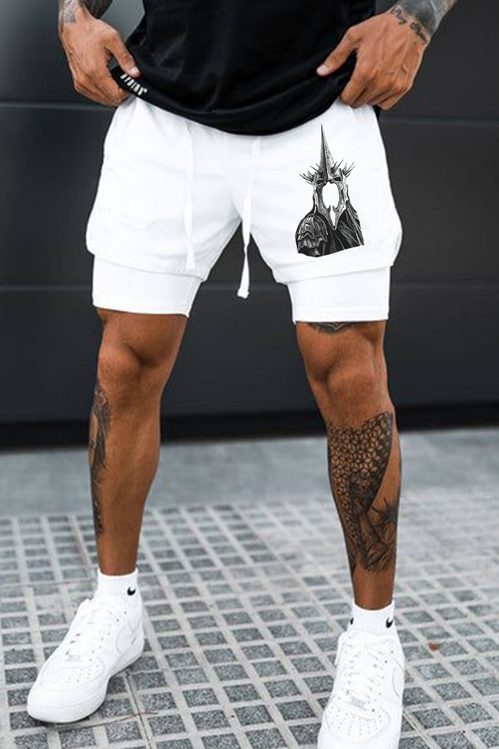 Lord of the Rings printed  casual men's shorts