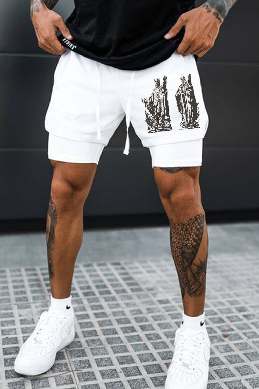 Lord of the Rings printed men's shorts