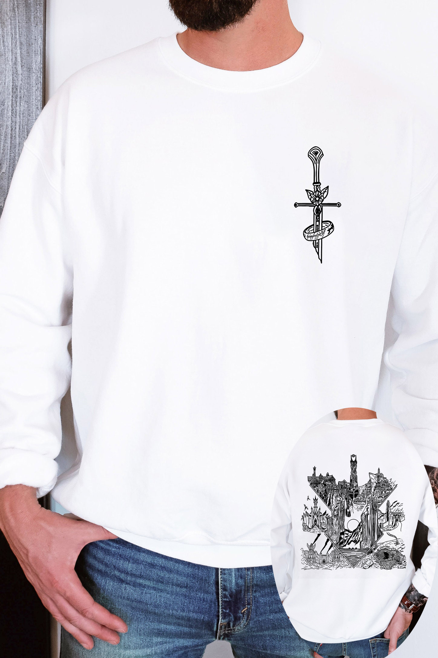 LOTR Middle Earth Inspired Sweatshirt For Men