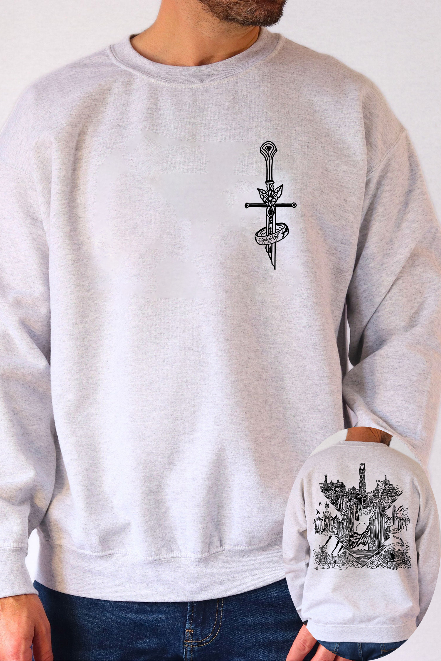 LOTR Middle Earth Inspired Sweatshirt For Men