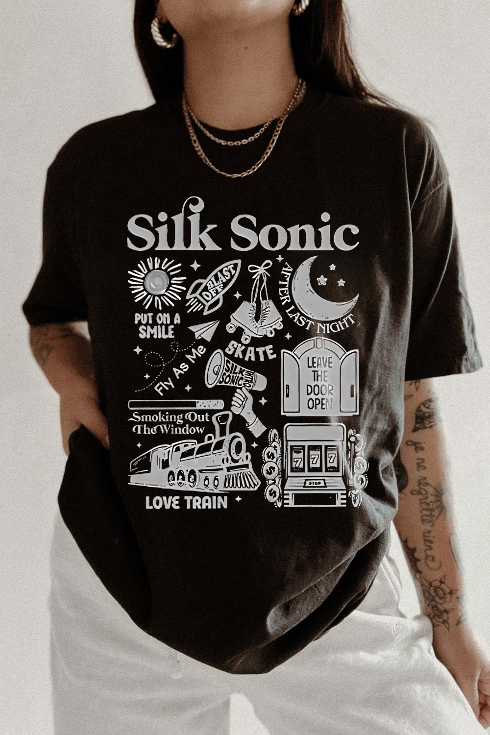 Bruno Mars An Evening with Silk Sonic Album Shirt