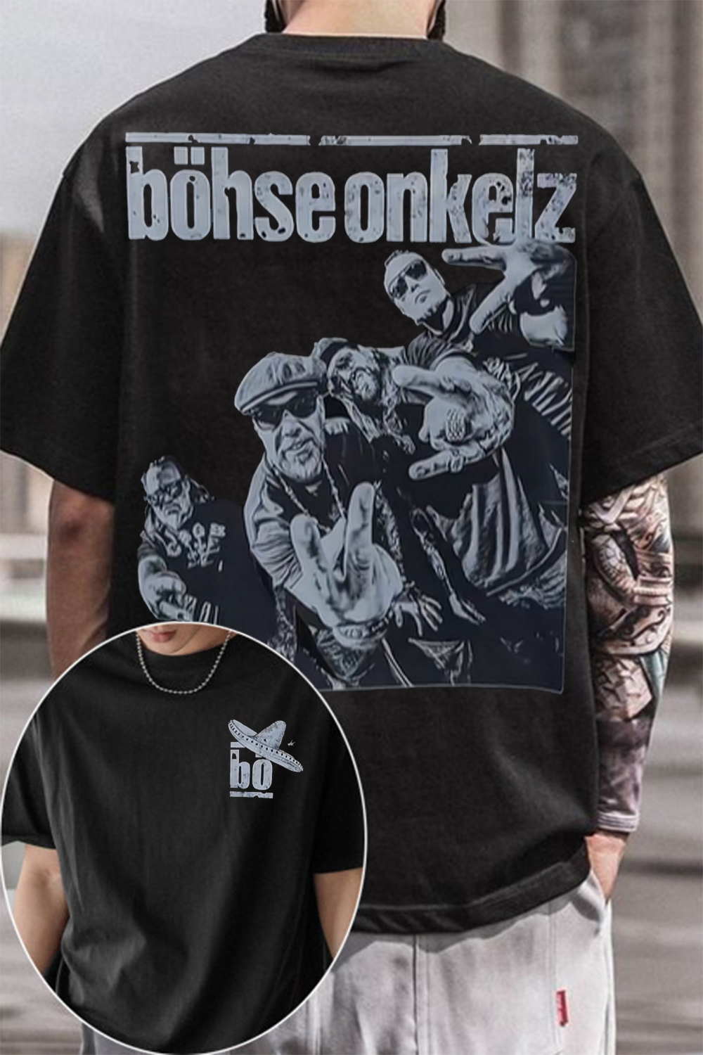 Retro Böhse Onkelz Band Fan T-Shirt