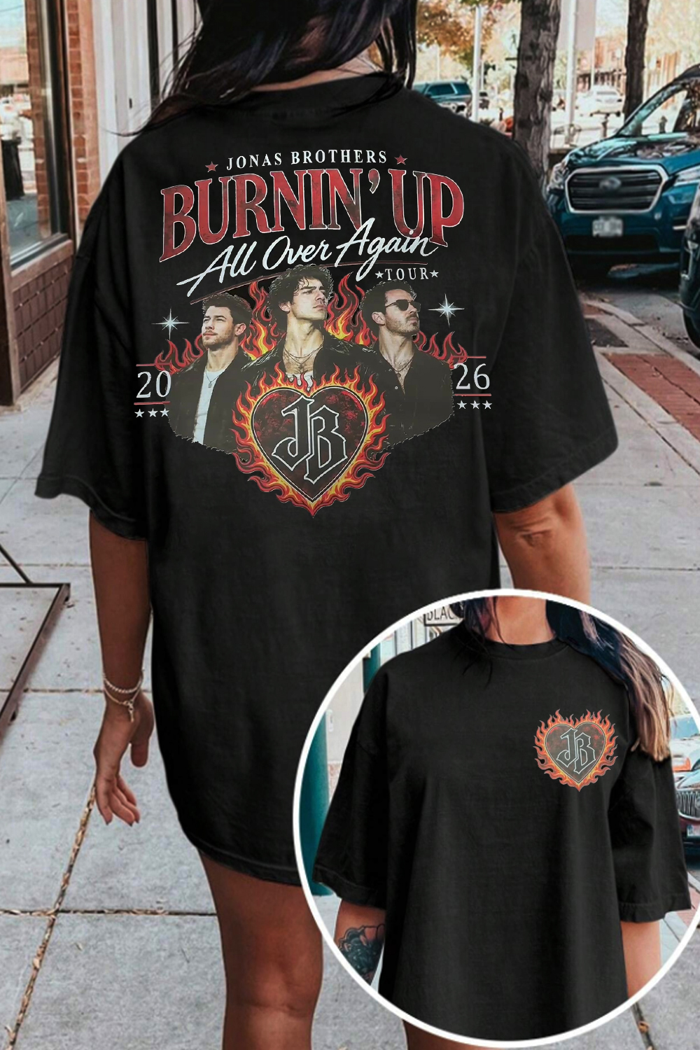Jonas Brothers Burning Up Tour Tee