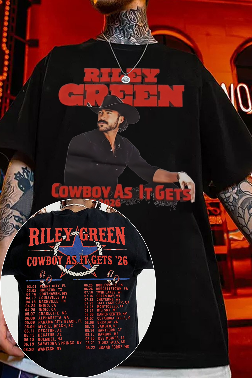 Riley Green Tour Shirt