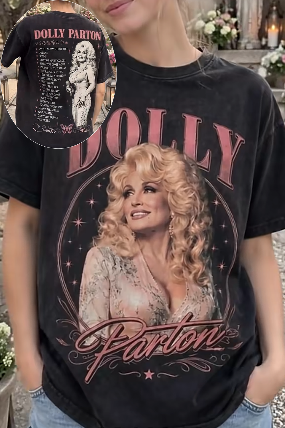 Dolly Parton Classic Hits Country Music Tee