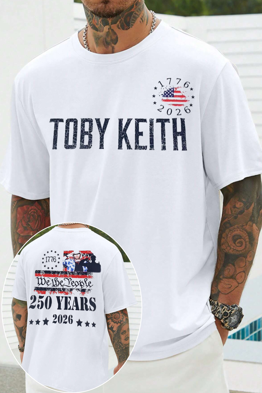 250 Years Of Freedom And Country Music Pride Tee