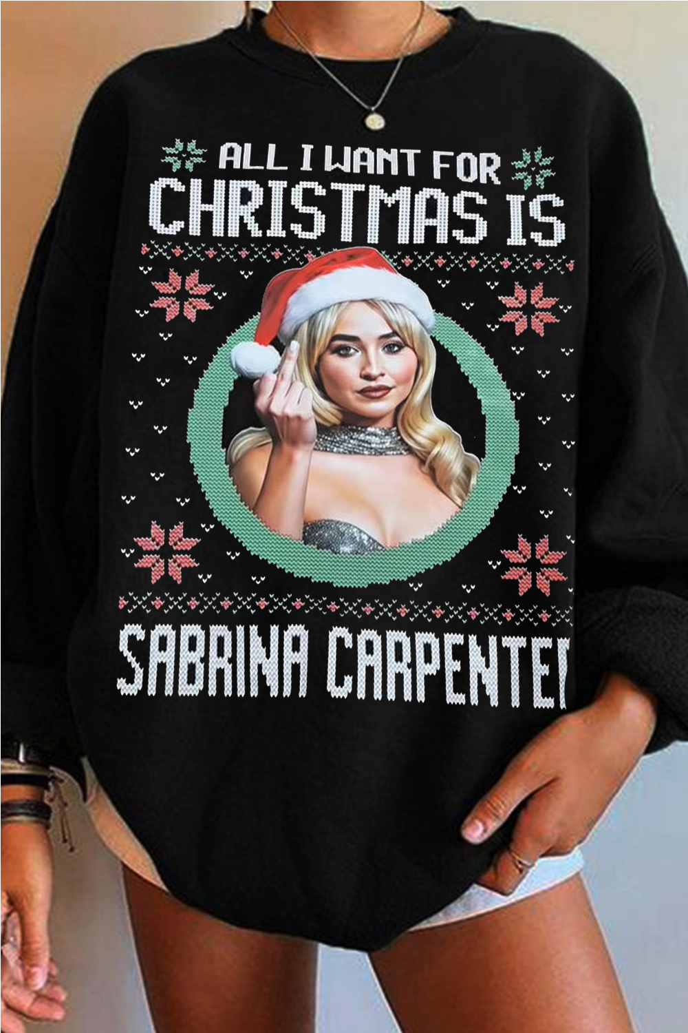 Sabrina Carpenter Christmas Sweatershirt