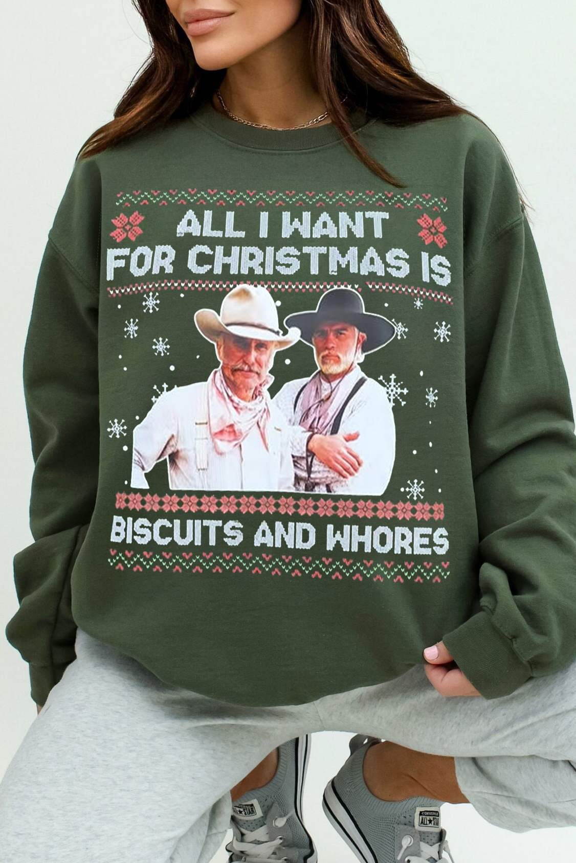 Lonesome Dove Christmas Ugly Sweatshirt