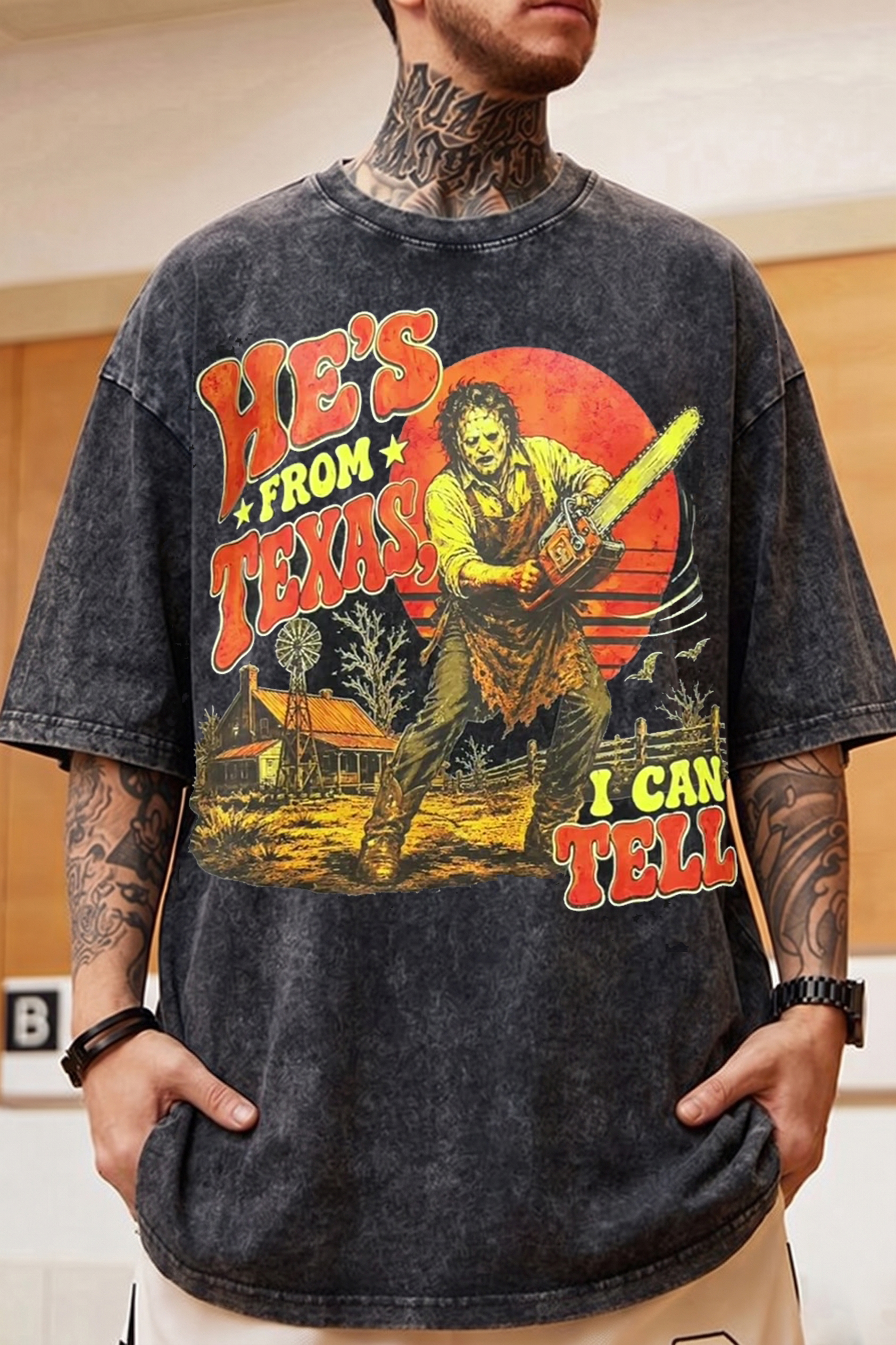 Halloween Texas Washed Cotton Tee