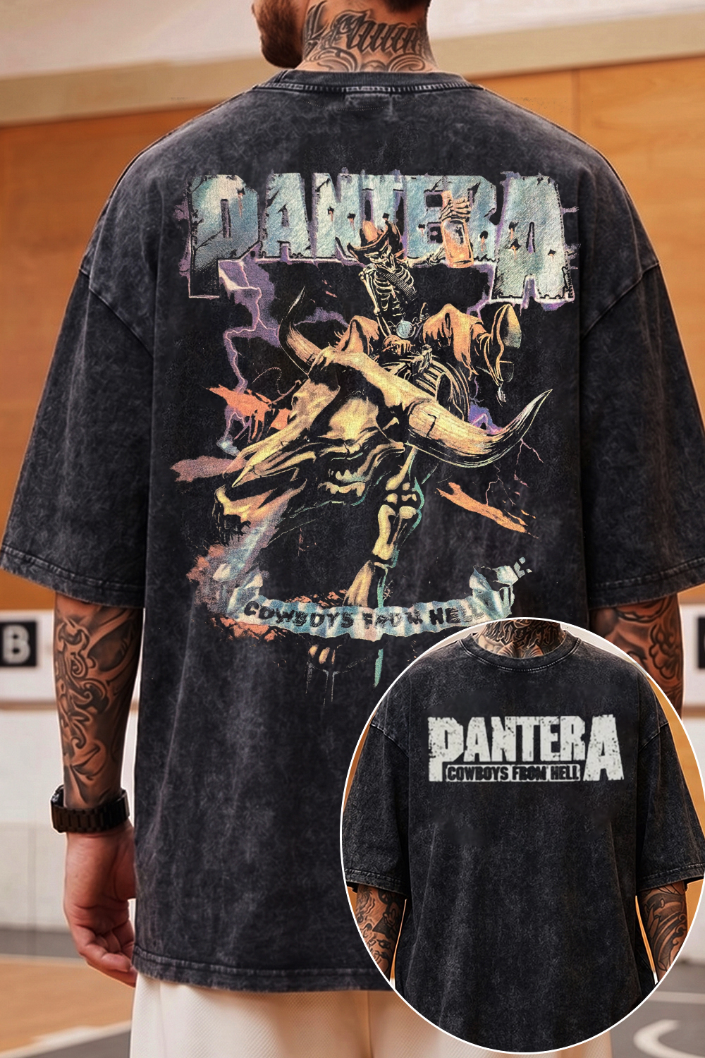 Pantera Rock Washed Cotton Shirt