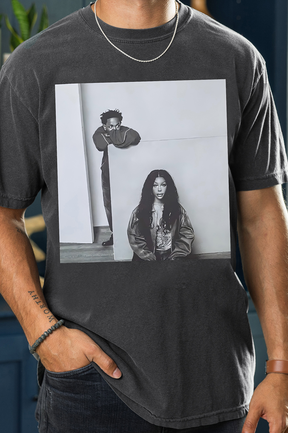 The Grand National Tour Kendrick Lamar Sza Graphic Tee For Men