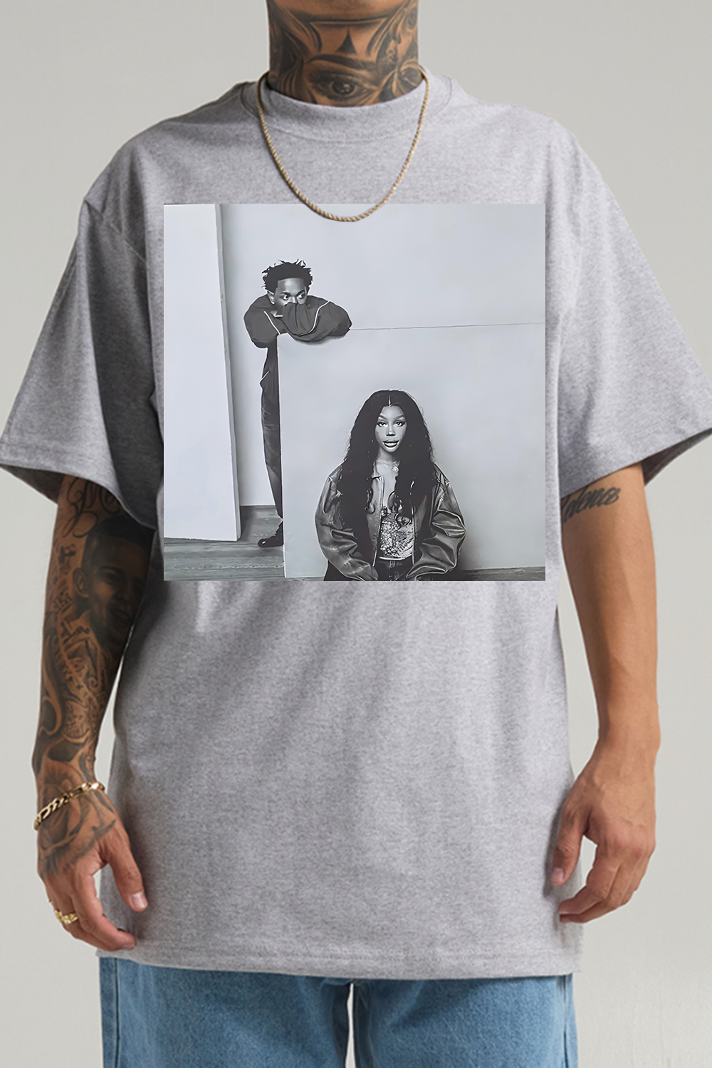 The Grand National Tour Kendrick Lamar Sza Graphic Tee For Men