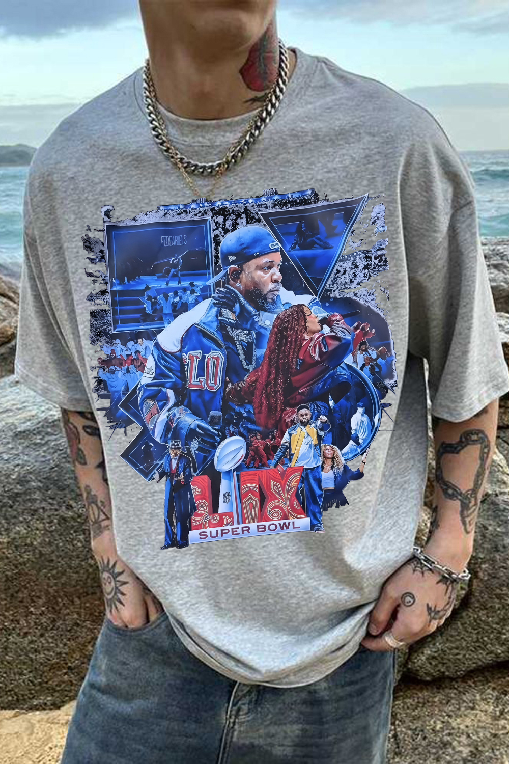 Kendrick Lamar Super Bowl Tee For Men