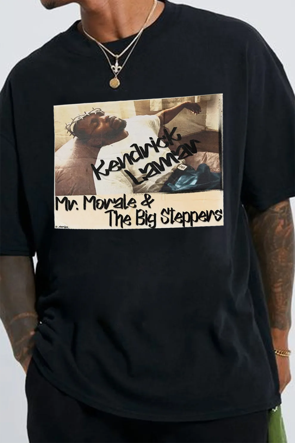 Letter Graphic T-Shirt Tee for Men