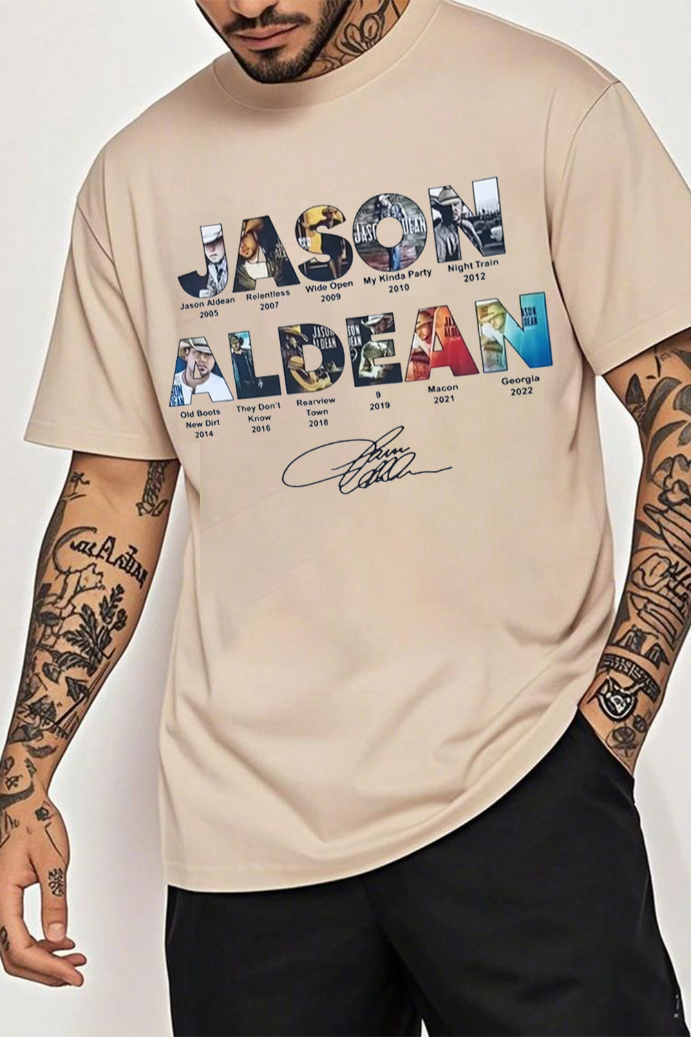 Jason Aldean Concert Tee For Men