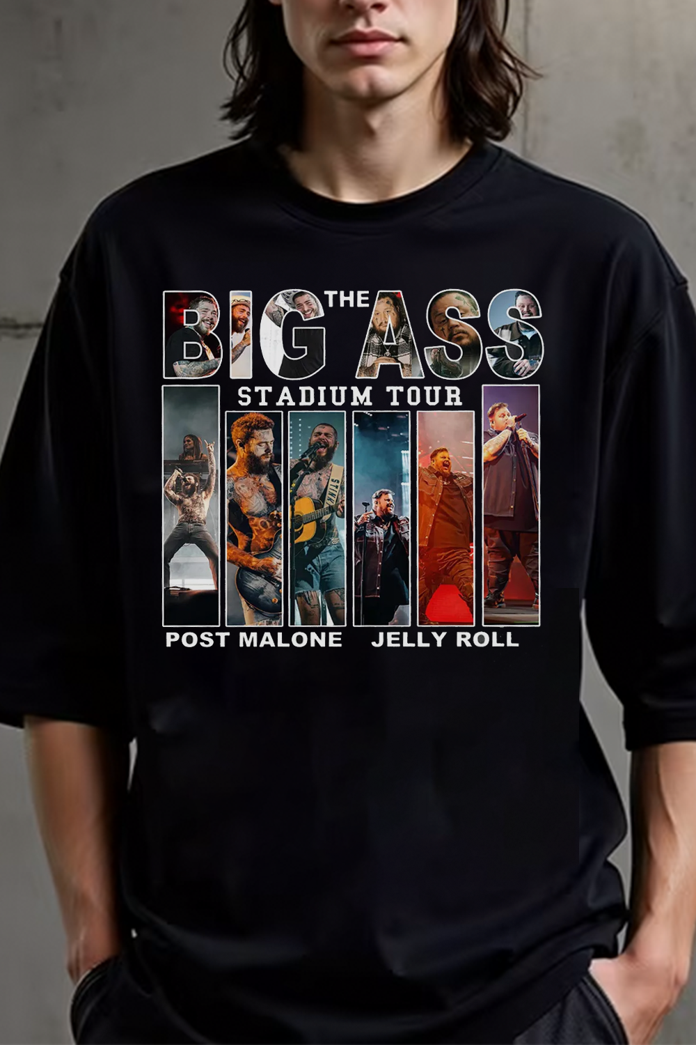 Post Malone Jelly Roll Graphic Tee For Men