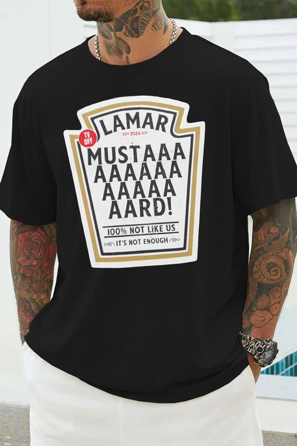 mustard men's t-shirt