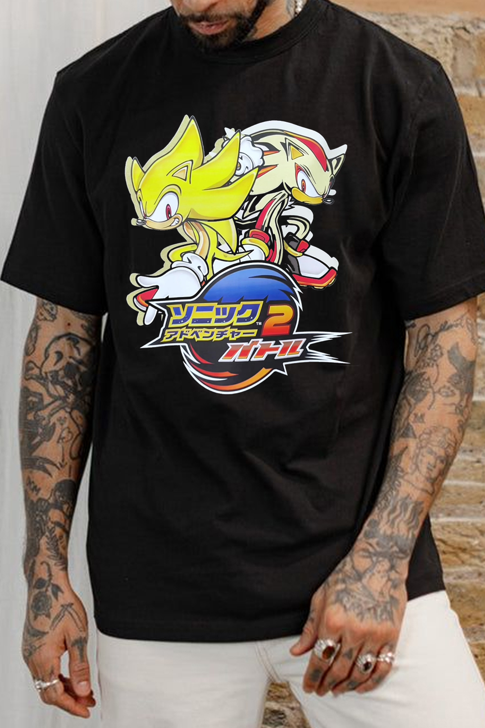 Another version ��super Sonic x Shadow��Men's t-shirt