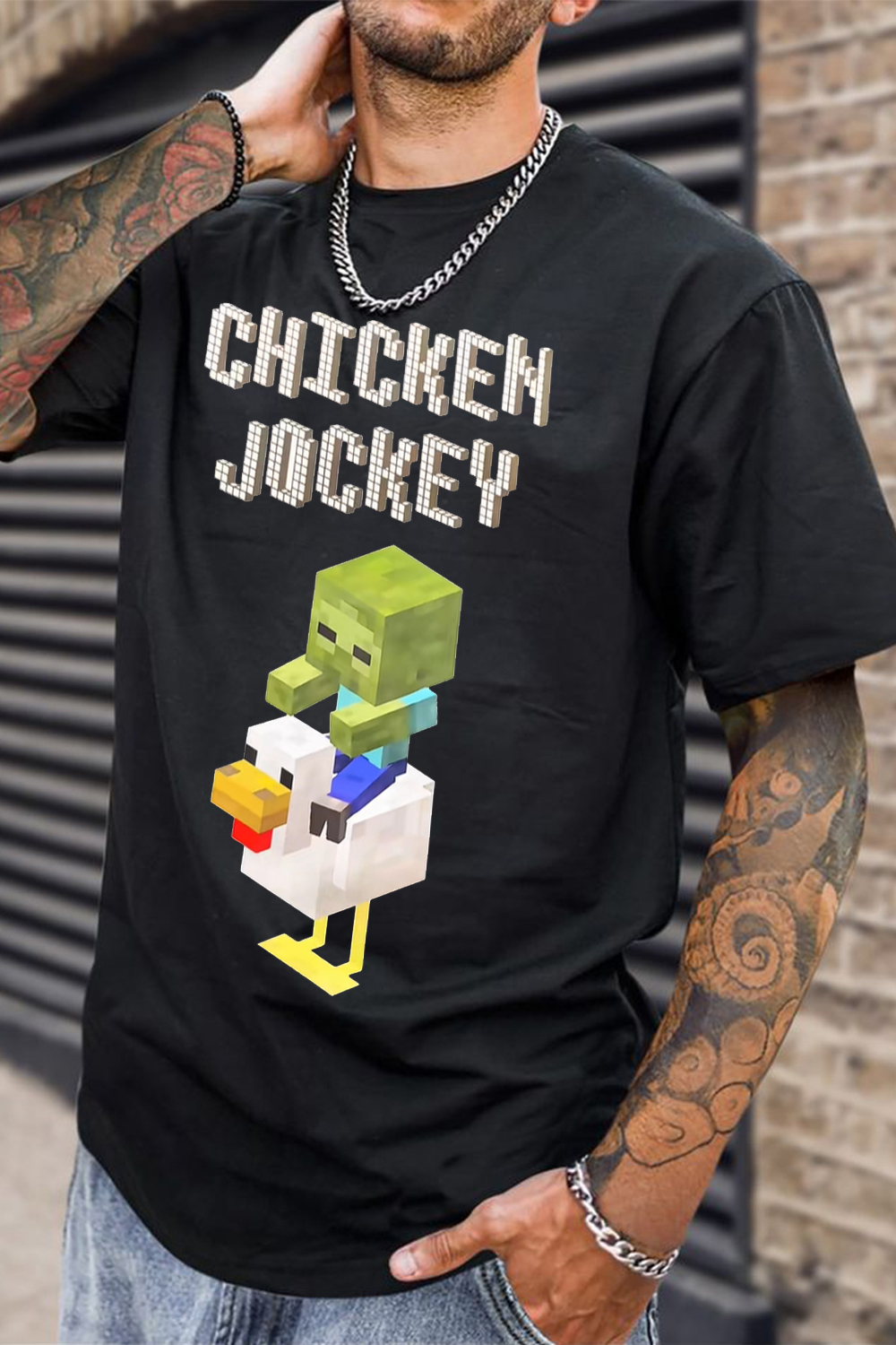 Chicken Jockey!!!men TEE