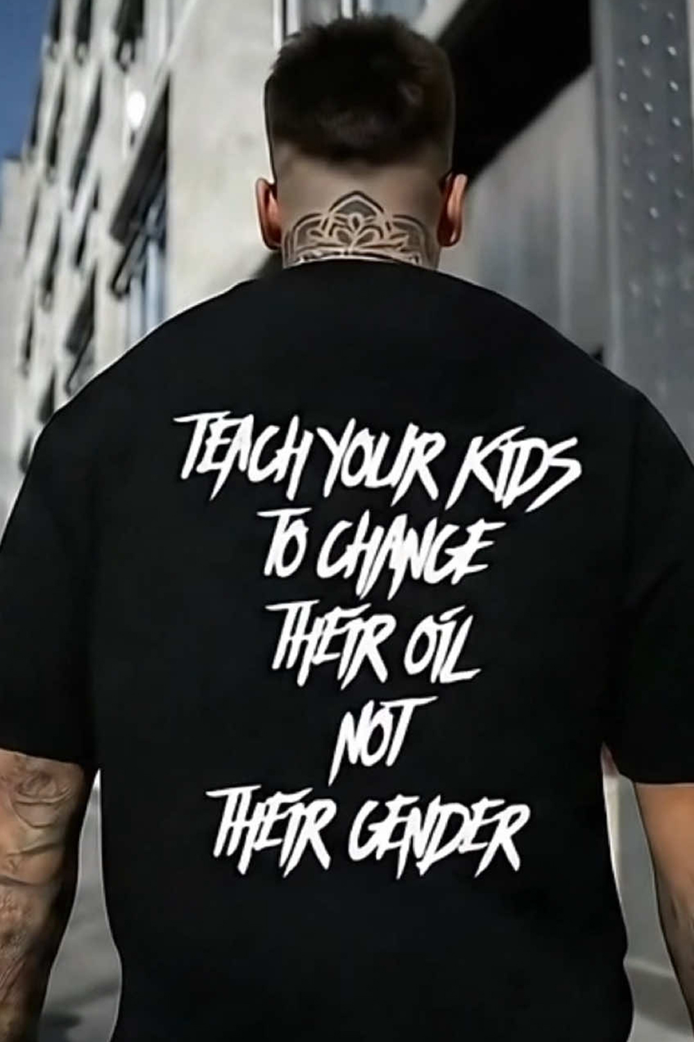 Teach your kids to change ther oil not ther gender tee