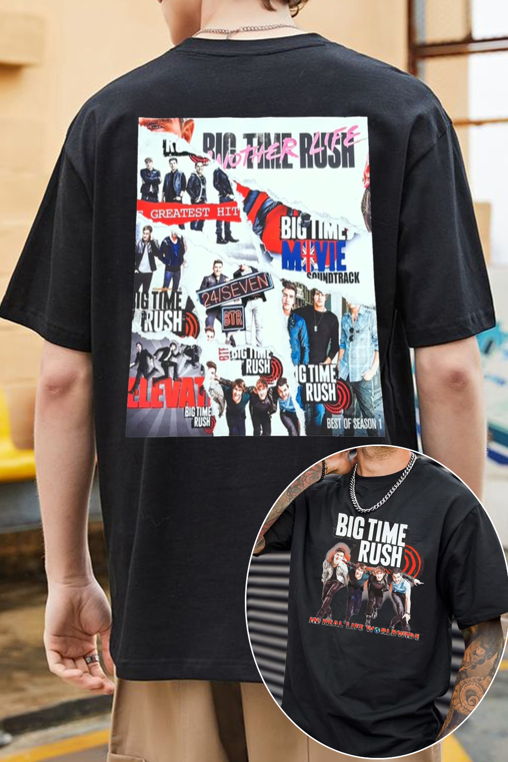 BTR 2-sided short-sleeved T-shirt