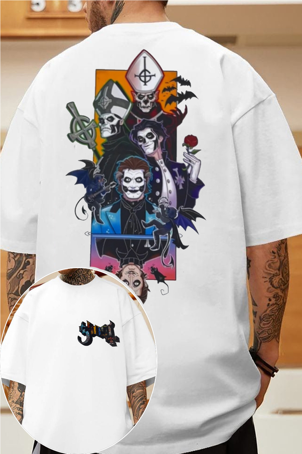 Ghost 2-sided short-sleeved T-shirt