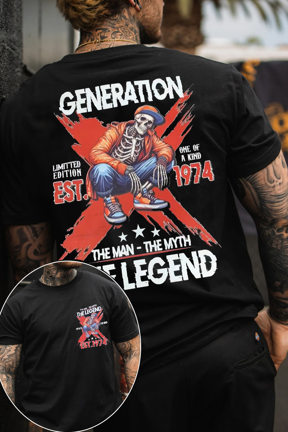 Vintage Generation X 2 Side Tshirt