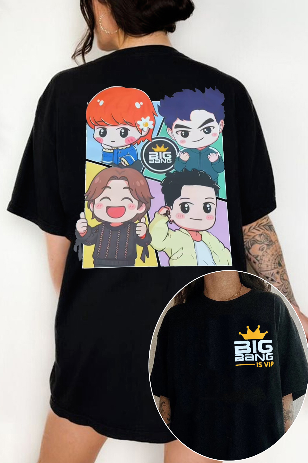 Big Bang fans 2-sided printed Tee
