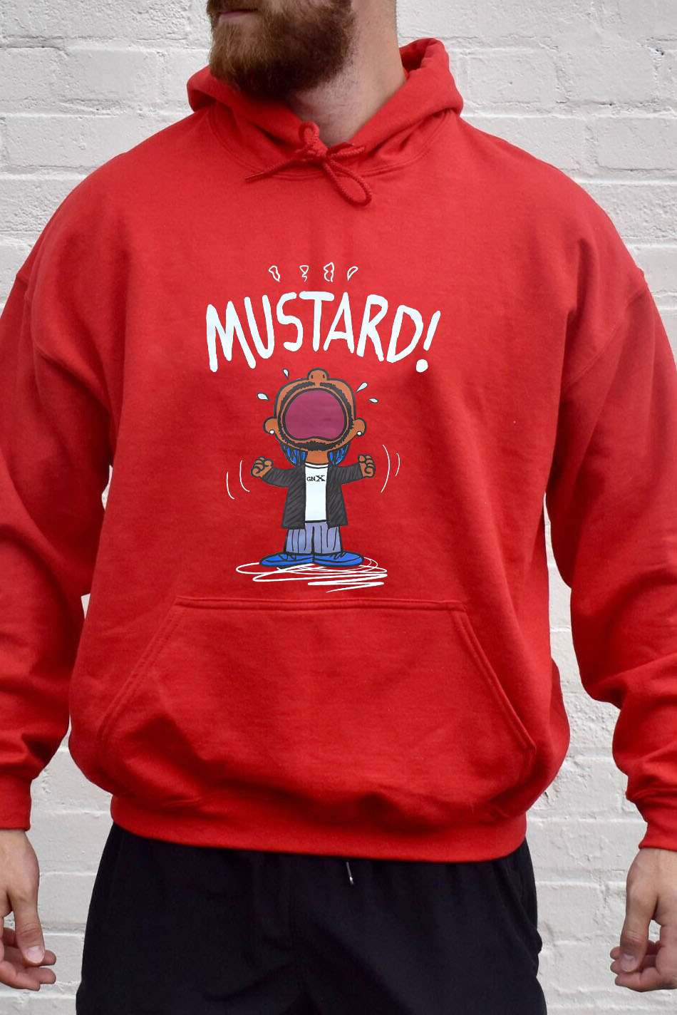 GNX  reversible print men's hoodie