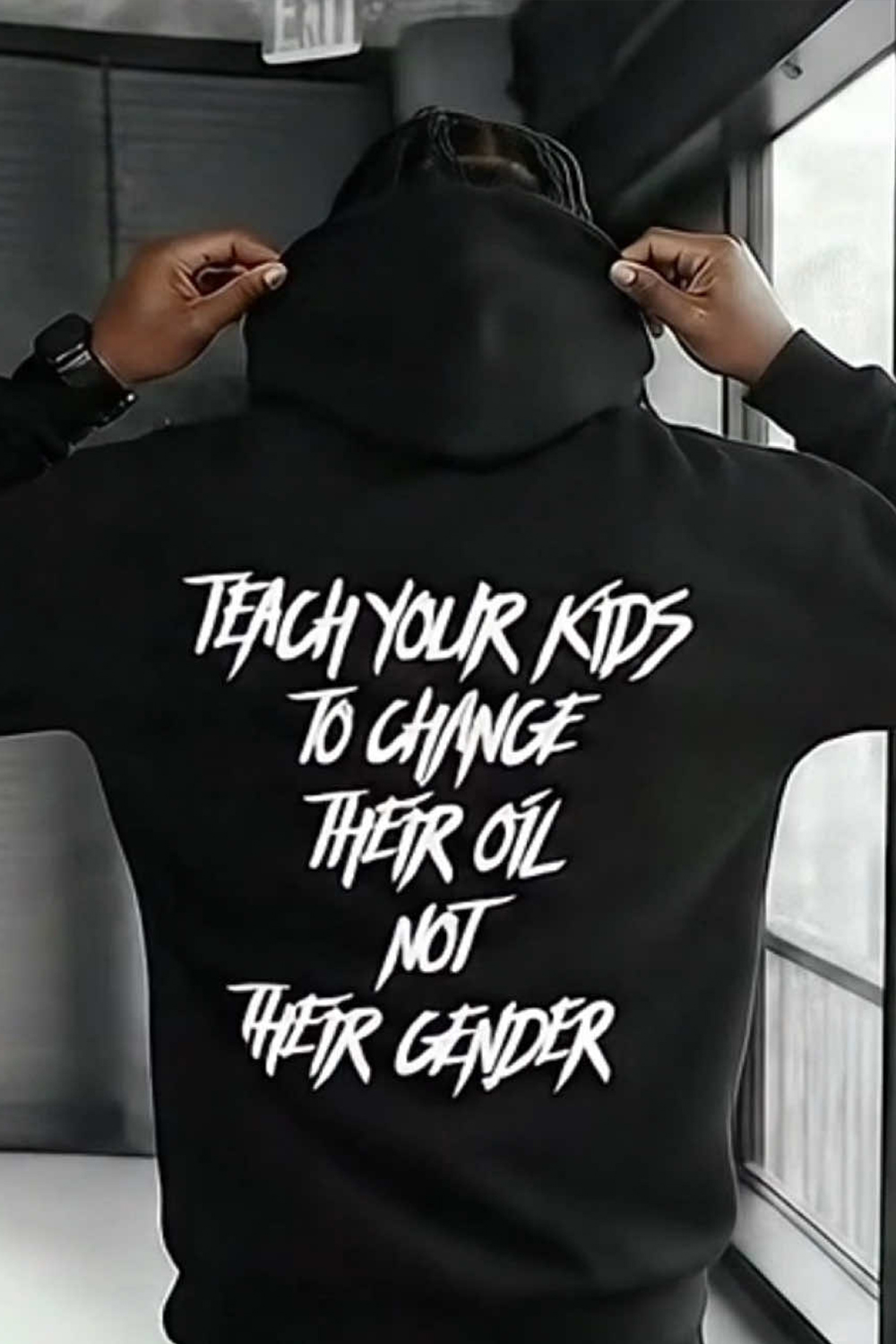 Teach your kids to change ther oil not ther gender shirt