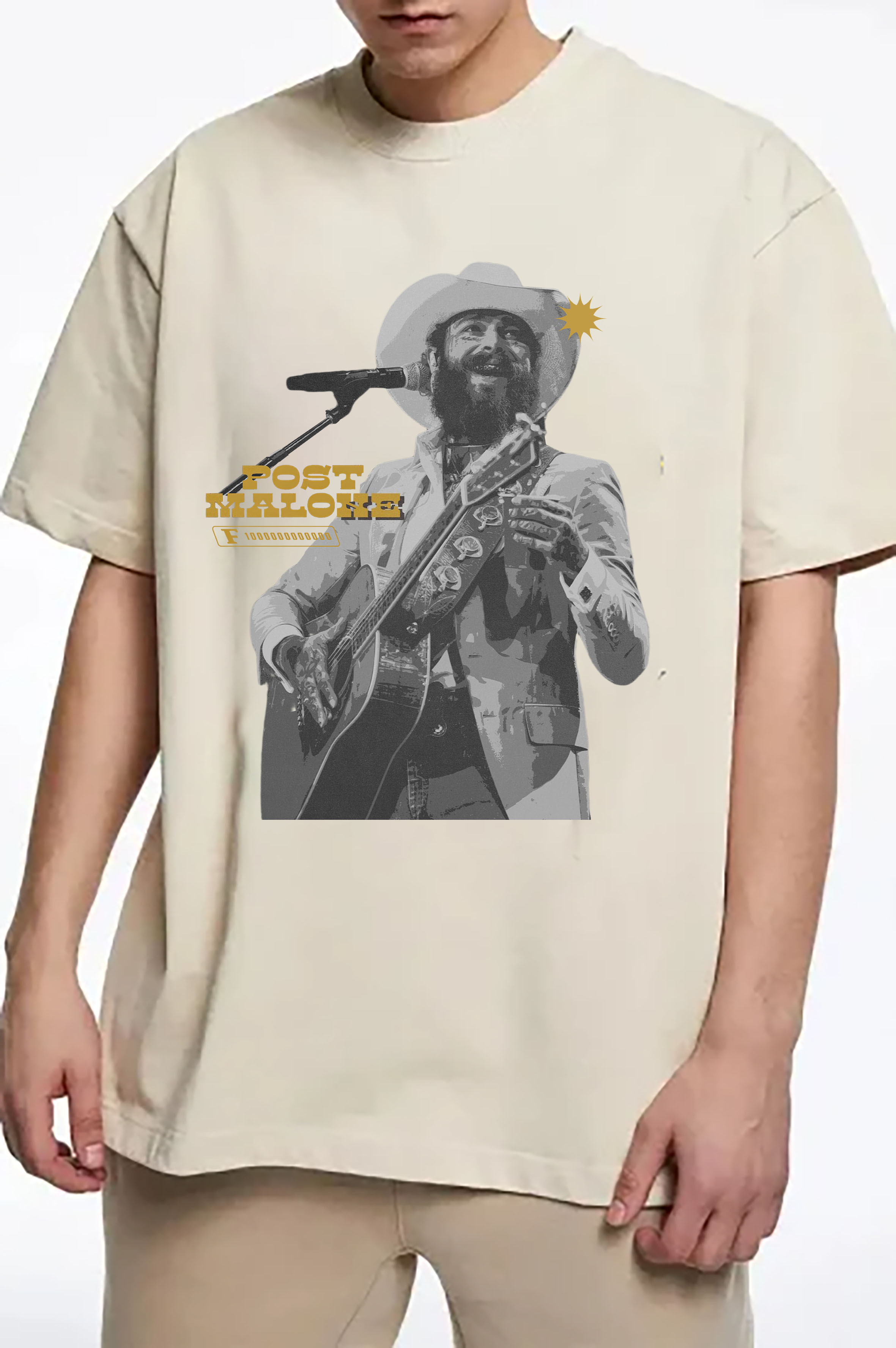Post Malone Vintage Country Music Album Tee -MEN