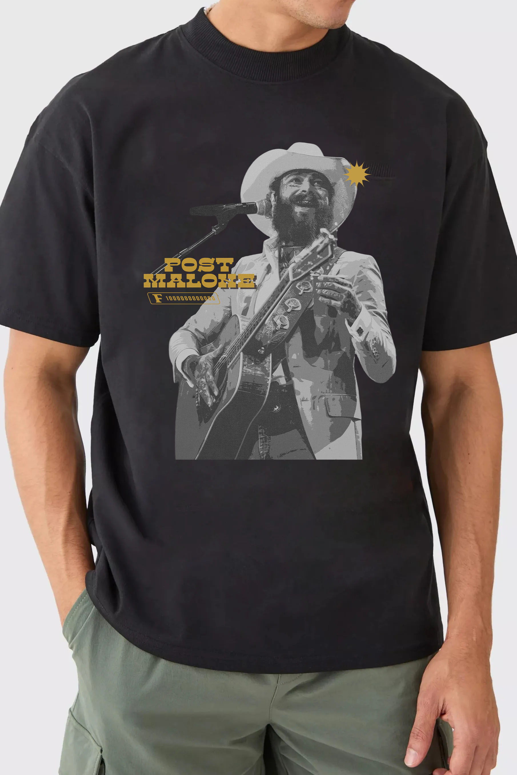 Post Malone Vintage Country Music Album Tee -MEN