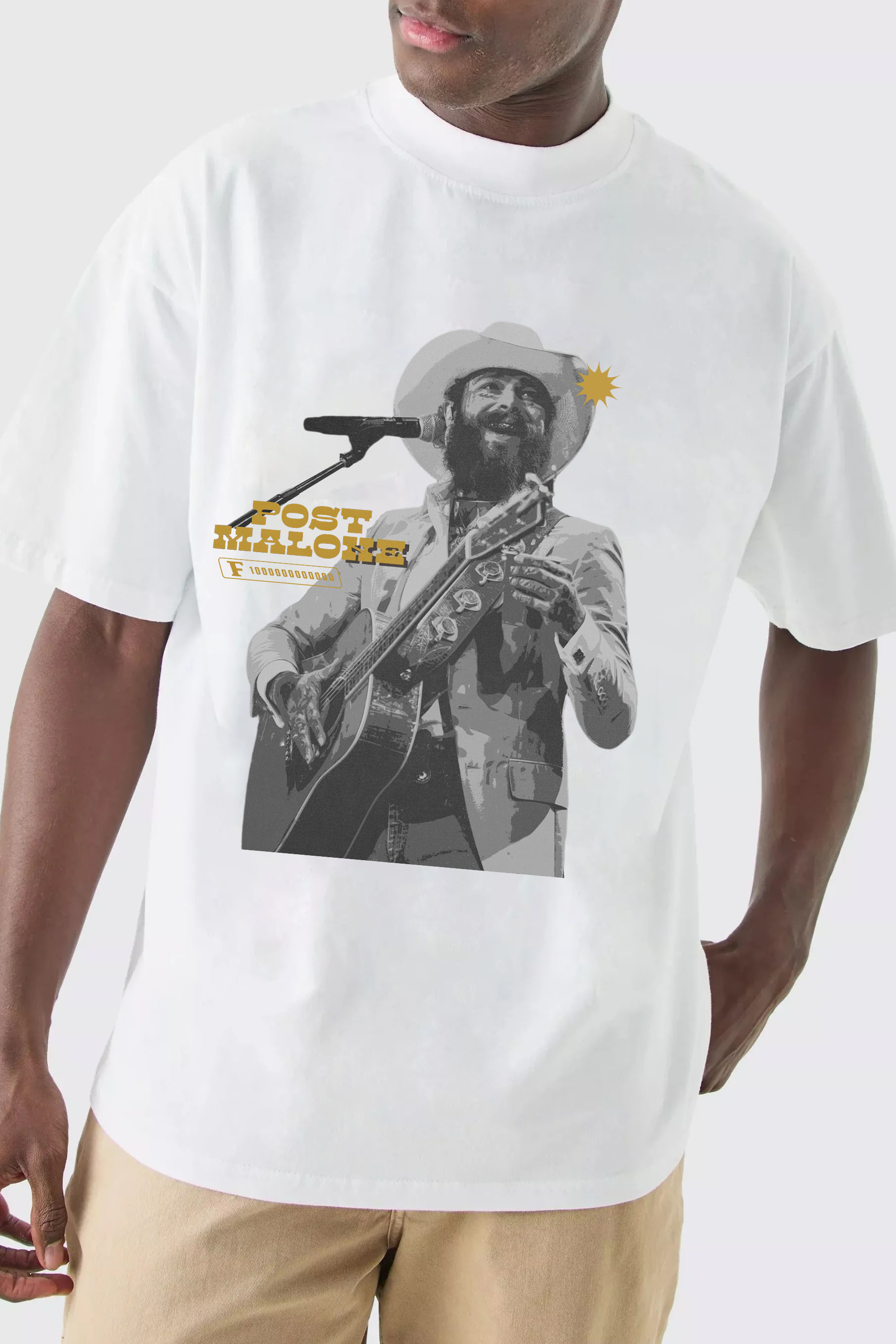 Post Malone Vintage Country Music Album Tee -MEN