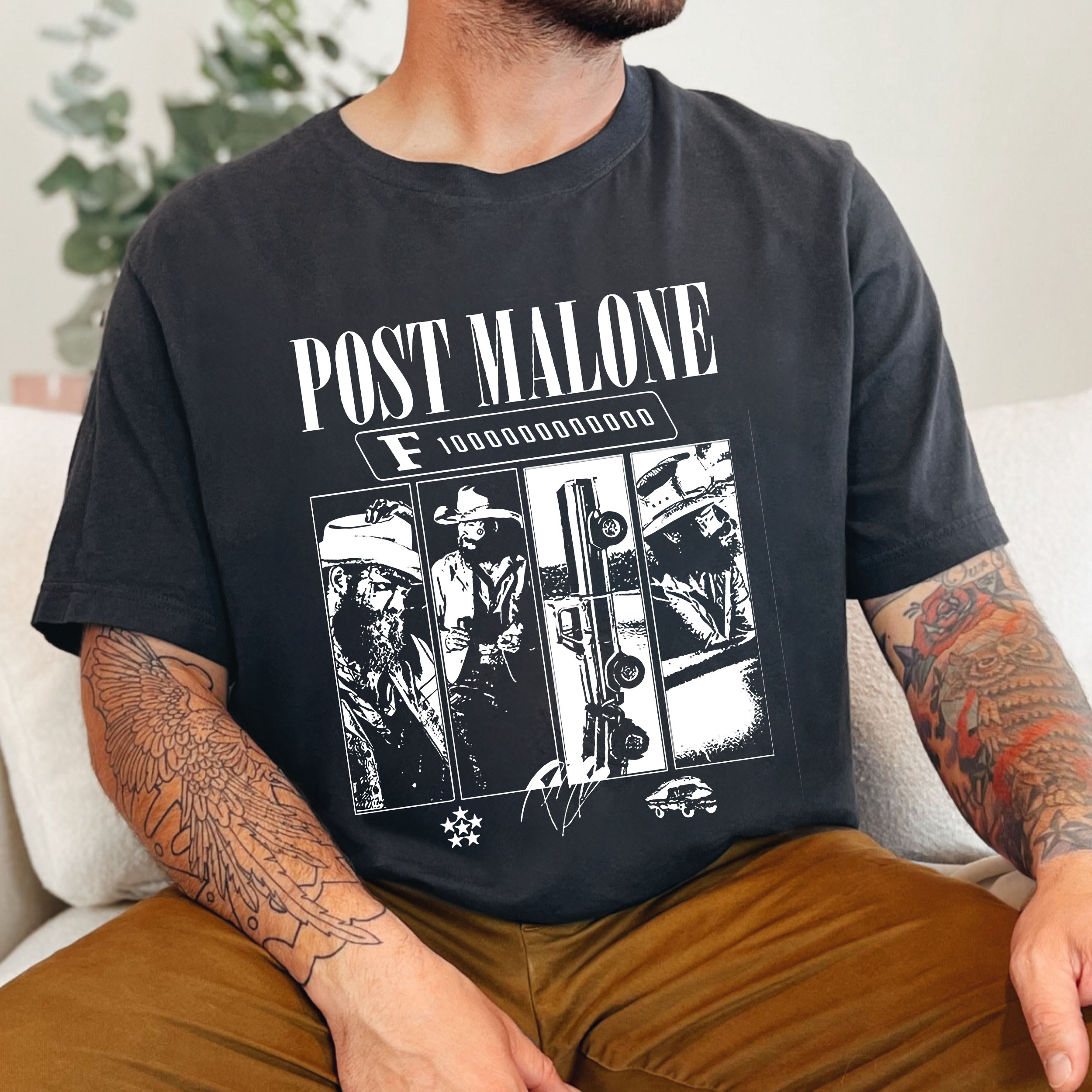 Post Malone F1-Trillion Album Tee -MEN
